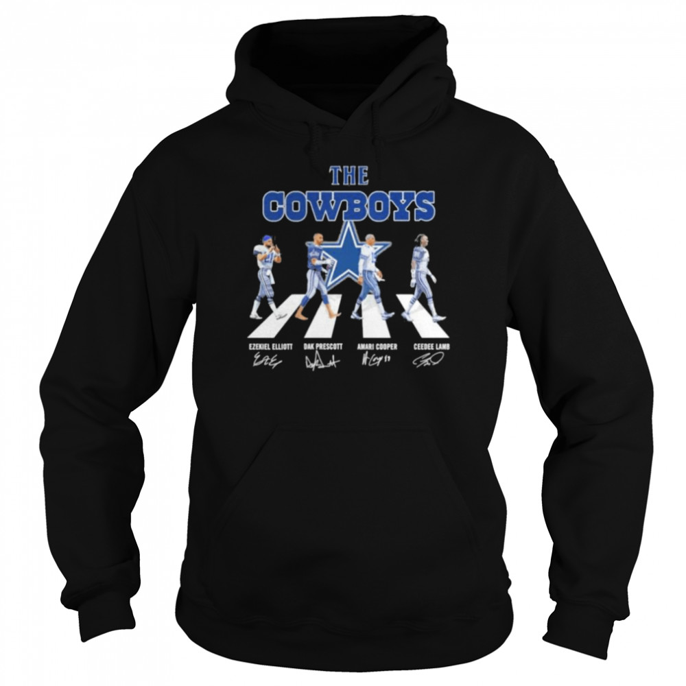 The Dallas Cowboys Abbey Road signatures shirt Unisex Hoodie