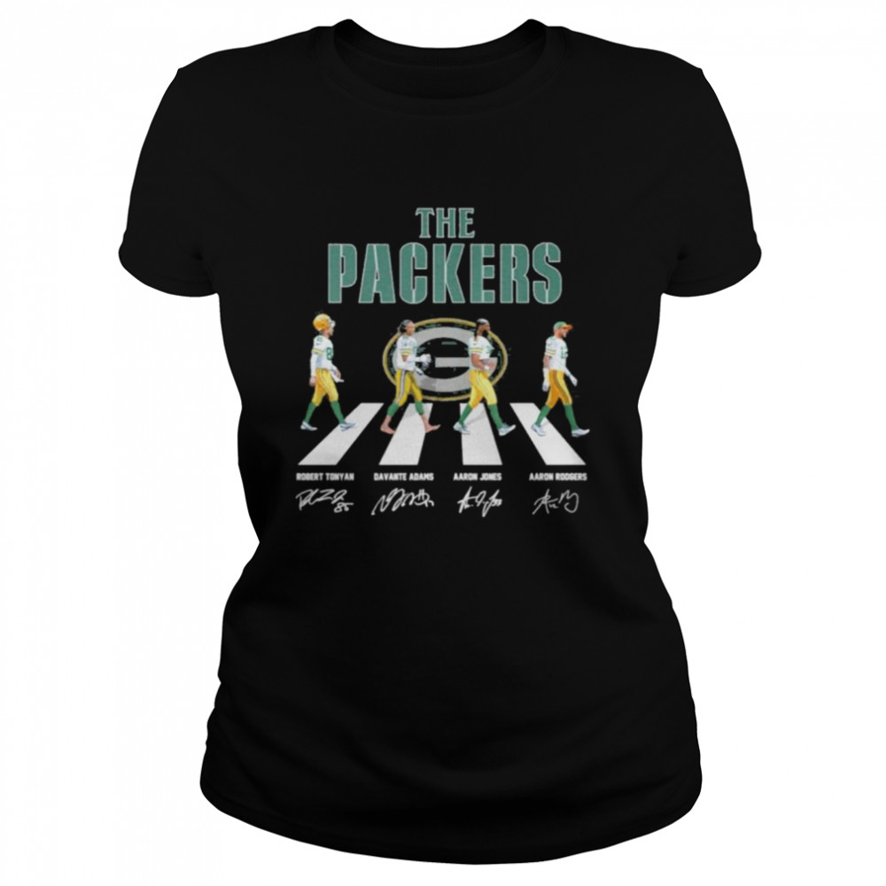 The Green Bay Packers Abbey Road signatures shirt Classic Women's T-shirt