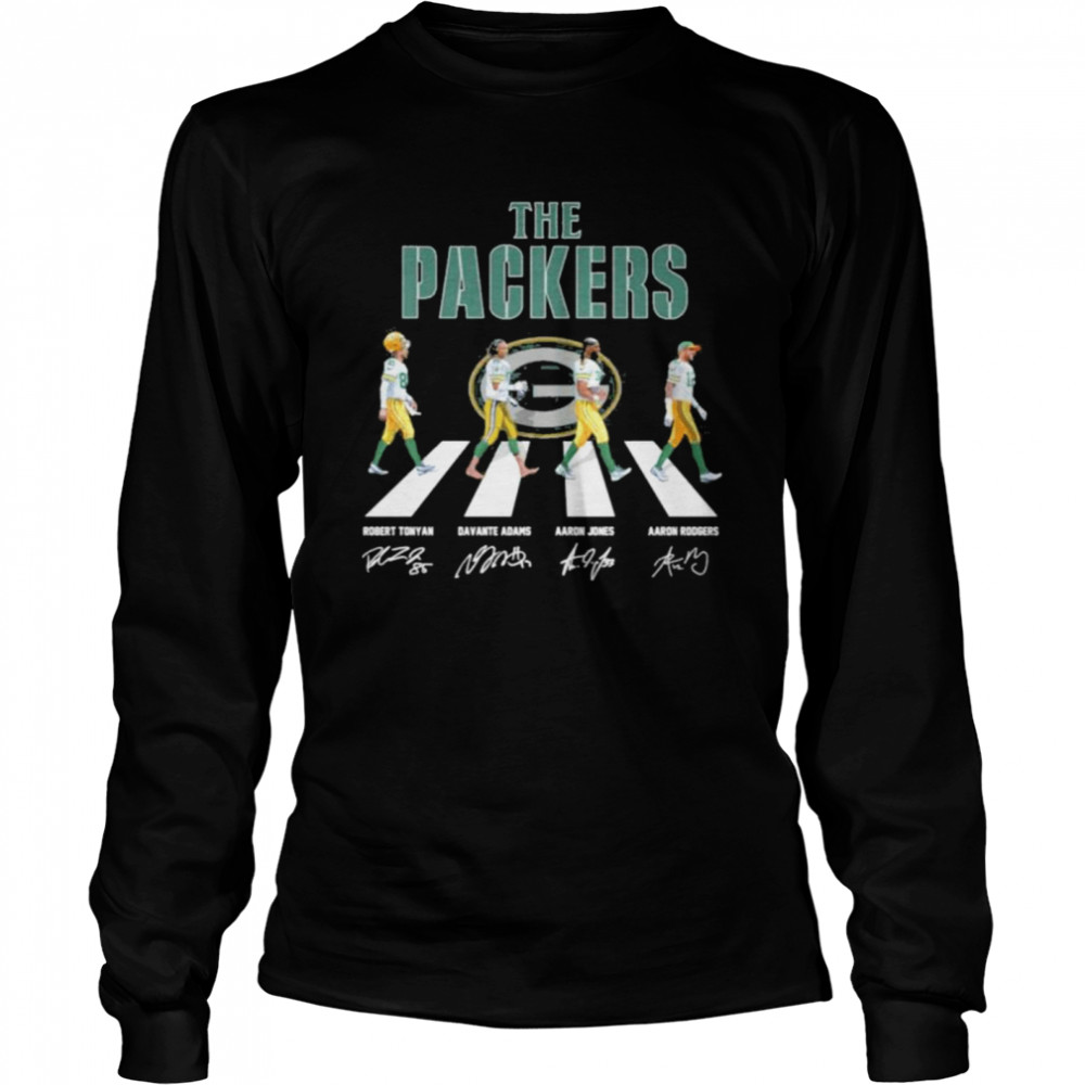 The Green Bay Packers Abbey Road signatures shirt Long Sleeved T-shirt