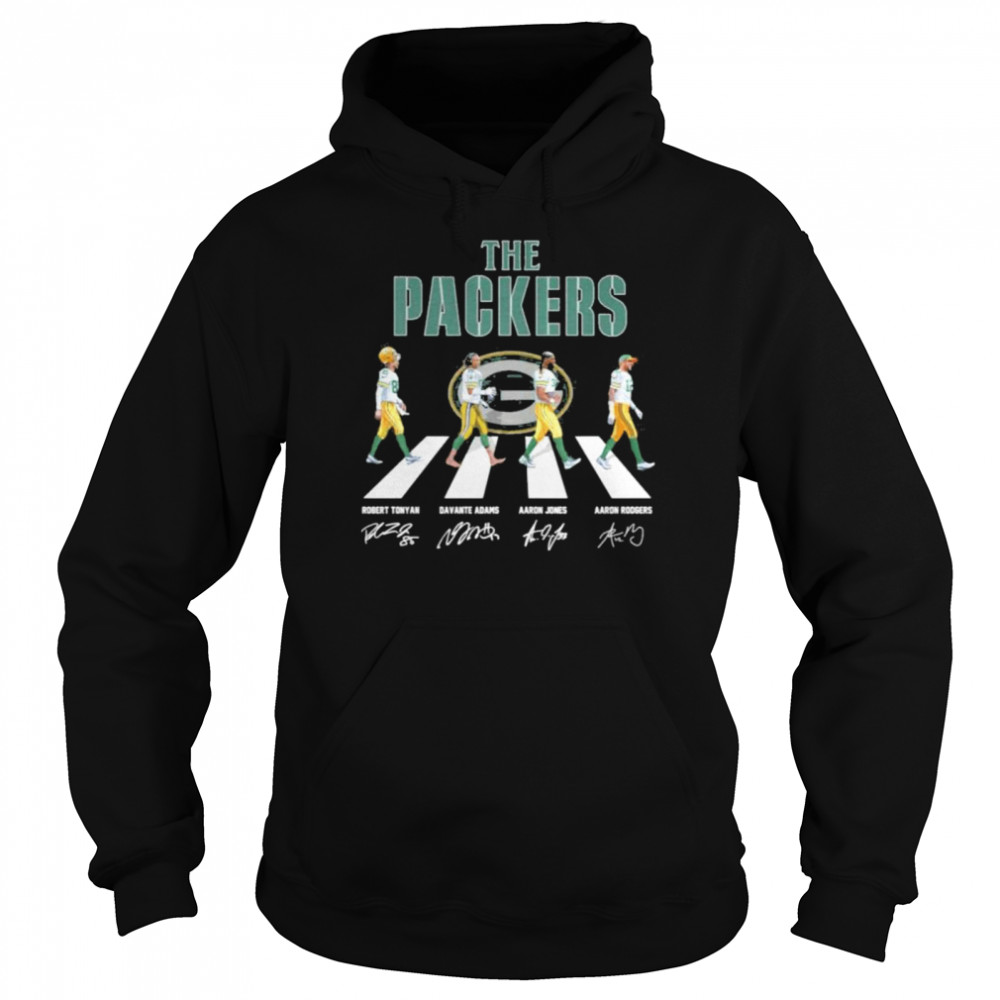 The Green Bay Packers Abbey Road signatures shirt Unisex Hoodie