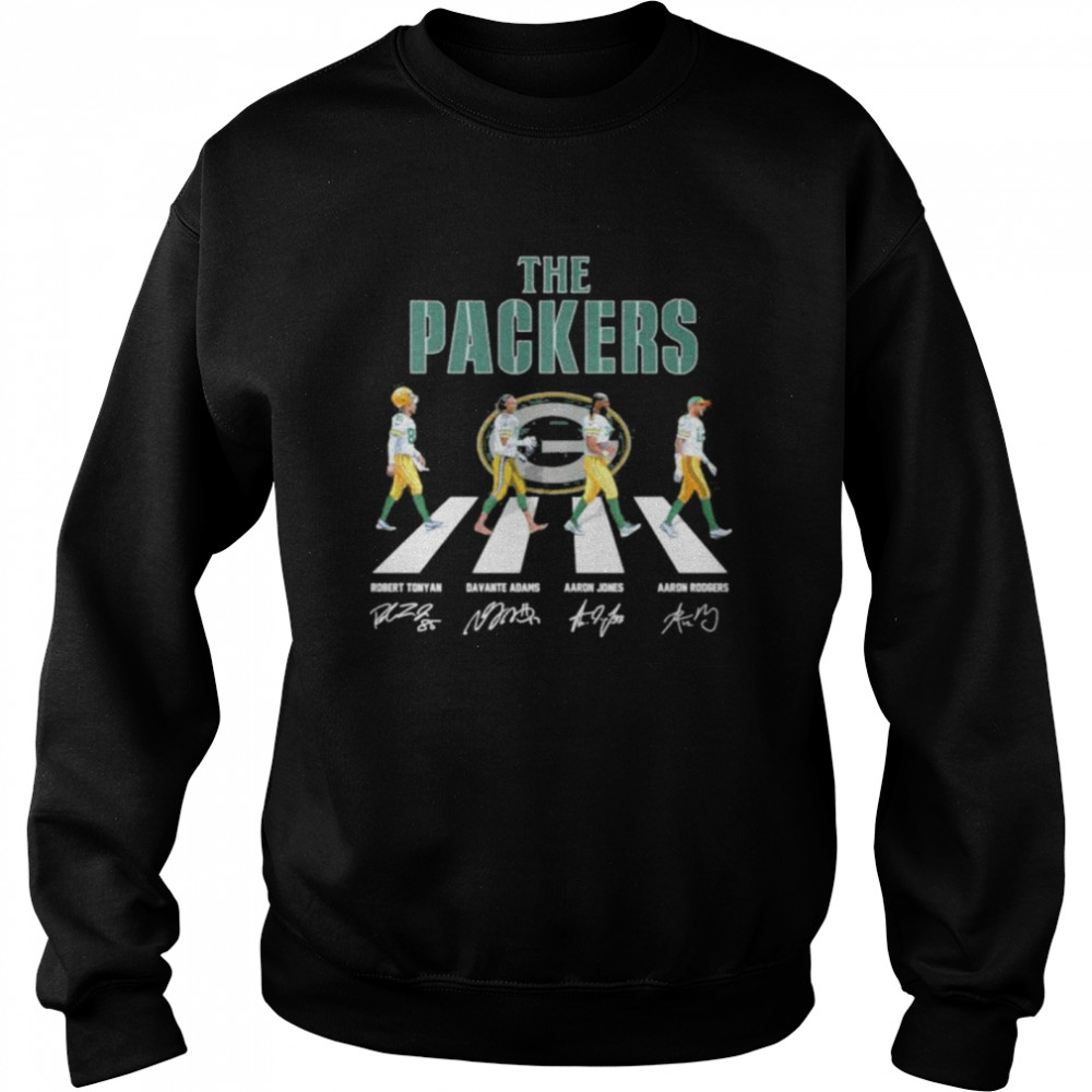 The Green Bay Packers Abbey Road signatures shirt Unisex Sweatshirt