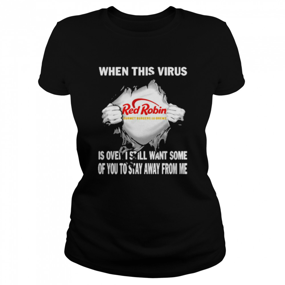 When this virus Red Robin is over I still want some of You to stay away from me shirt Classic Women's T-shirt