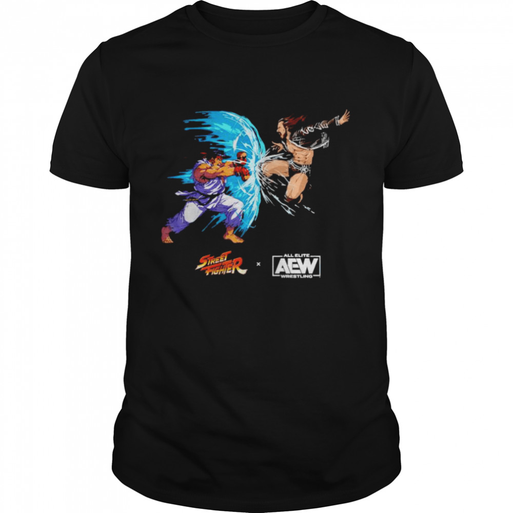 adam Cole Vs. Ryu & Street Fighter shirt
