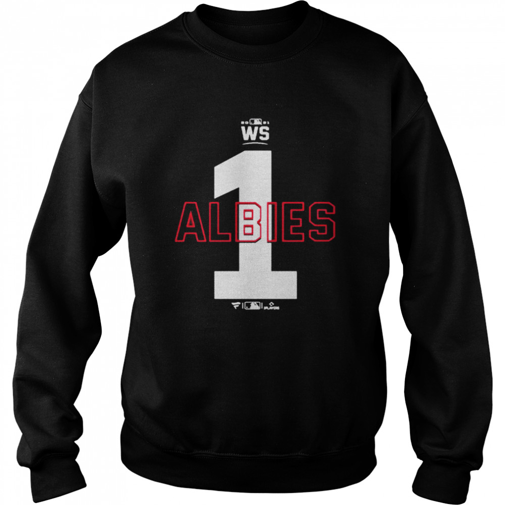 Atlanta Braves Ozzie Albies Fanatics Branded 2021 World Series Unisex Sweatshirt