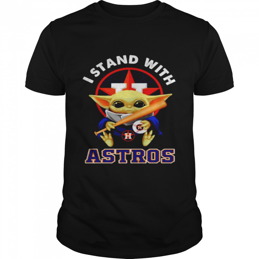 Baby Yoda I stand with Astros shirt Classic Men's T-shirt