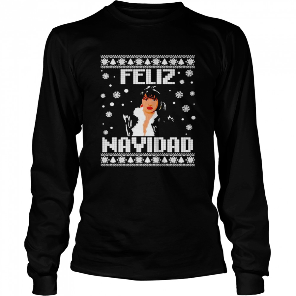 Feliz Navidad Selena Christmas shirt Long Sleeved T-shirt