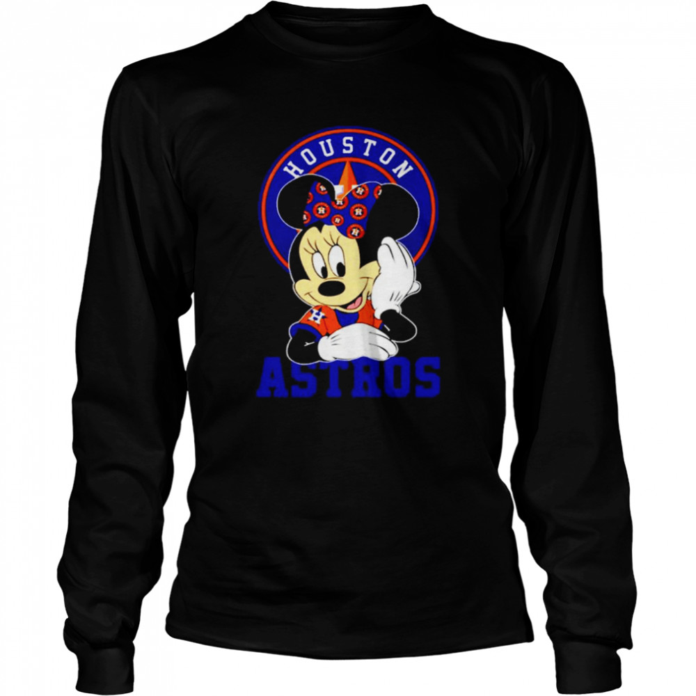 Minnie Mouse Houston Astros shirt Long Sleeved T-shirt