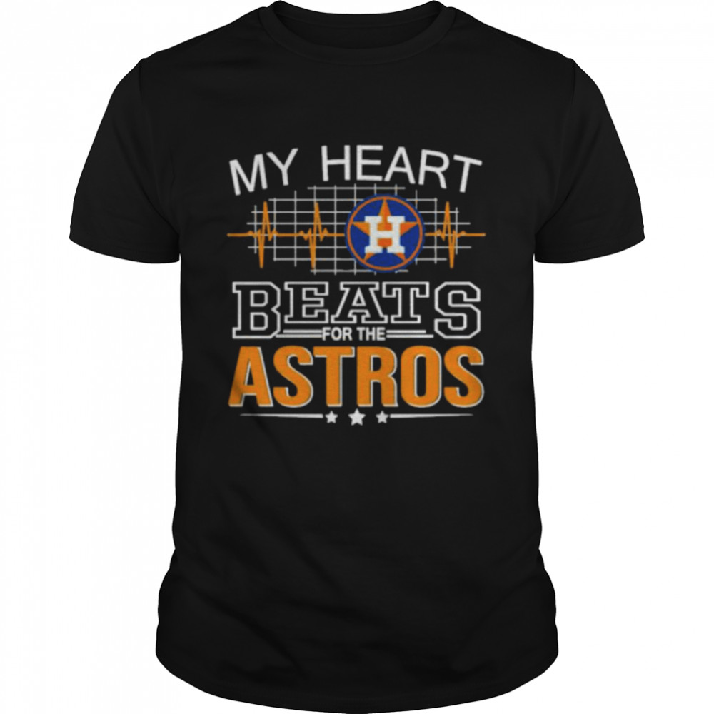 She Got Designs Astros Heart Beats T-Shirt