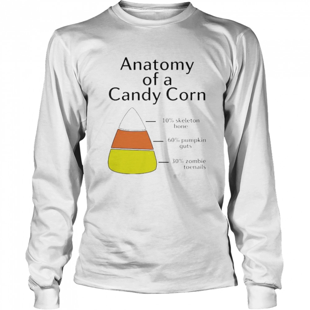 Premium anatomy of a candy corn shirt Long Sleeved T-shirt