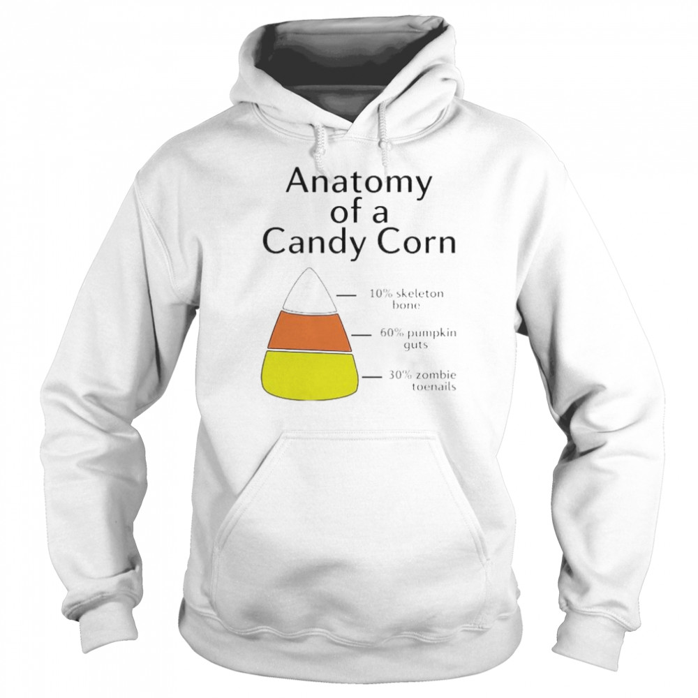 Premium anatomy of a candy corn shirt Unisex Hoodie