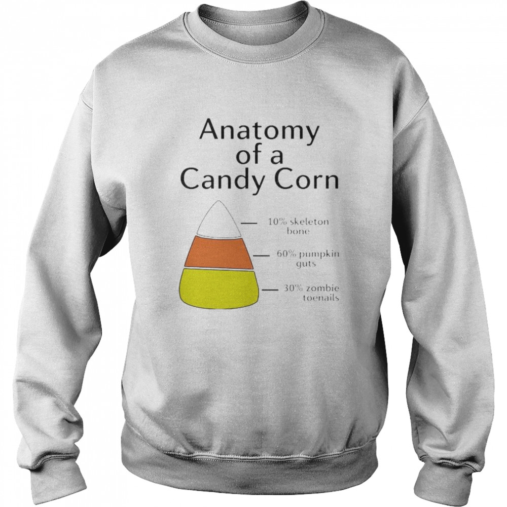 Premium anatomy of a candy corn shirt Unisex Sweatshirt