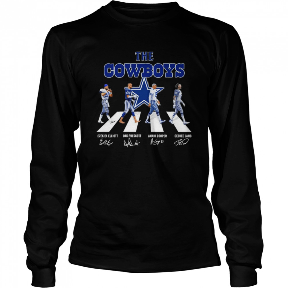 The Dallas Cowboys Abbey Road Signatures T- Long Sleeved T-shirt