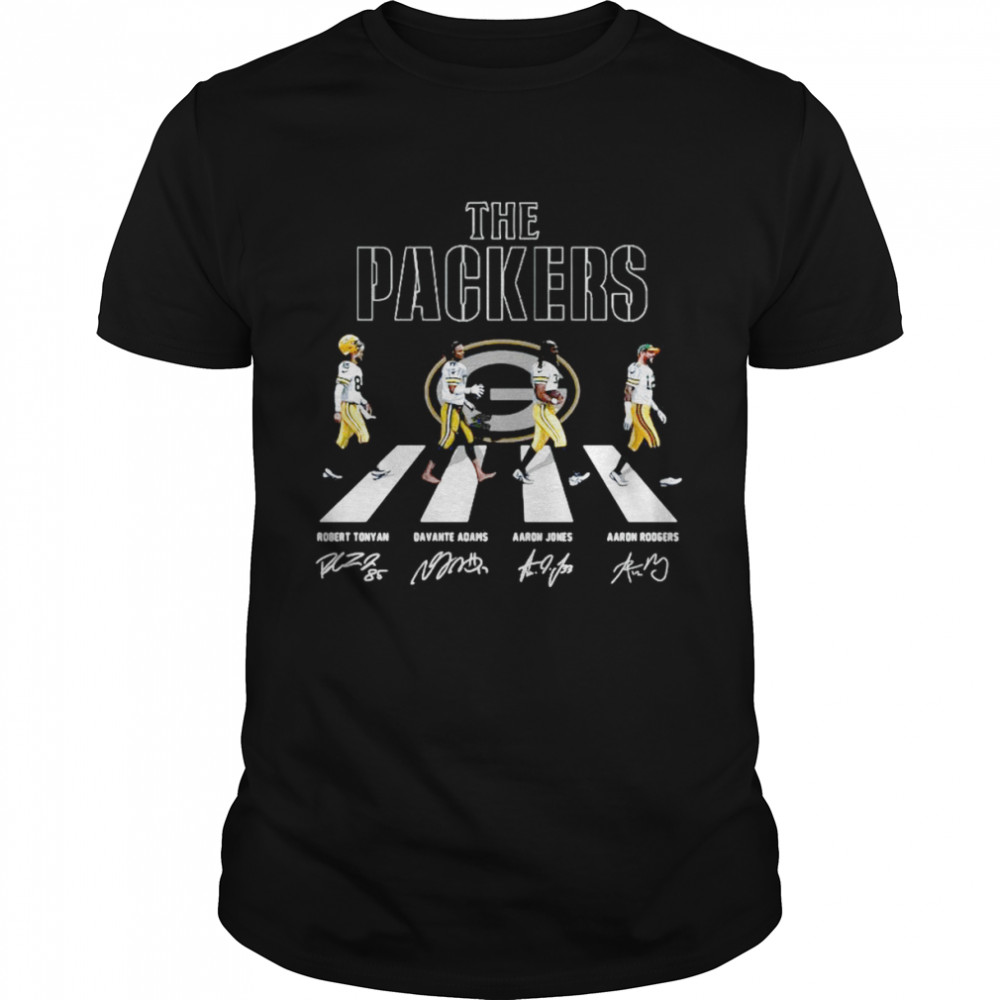 The Green Bay Packers Abbey Road Robert Tonyan Davante Adams Signatures Classic Men's T-shirt