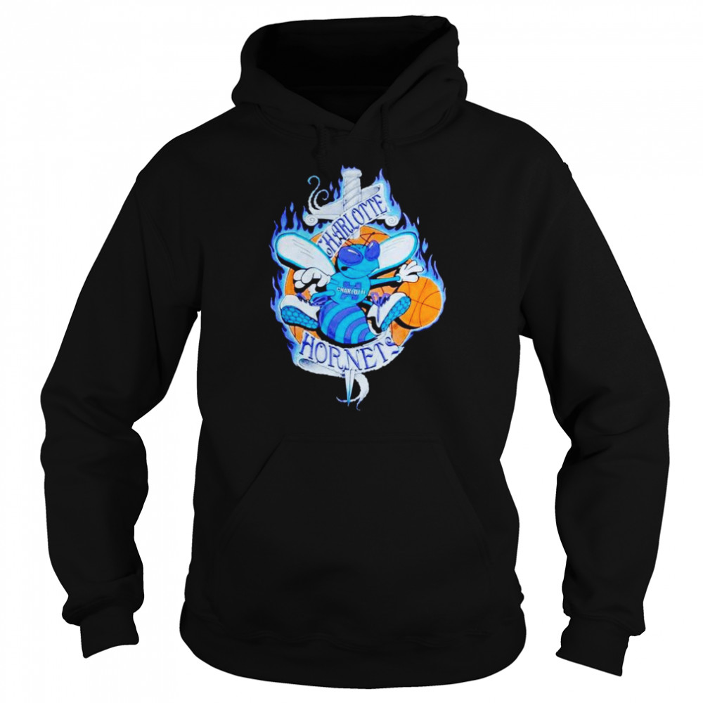 Vintage Charlotte Hornets shirt Unisex Hoodie