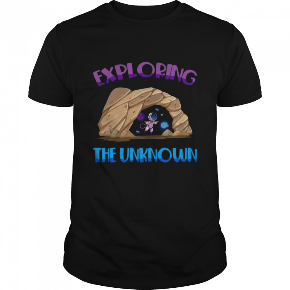 Caving Exploring The Unknown Spelunking Astronaut T-shirt Classic Men's T-shirt