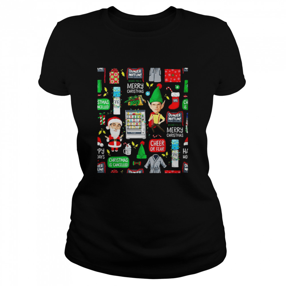 Dunder Christmas The Office Christmas Sweater T-shirt Classic Women's T-shirt