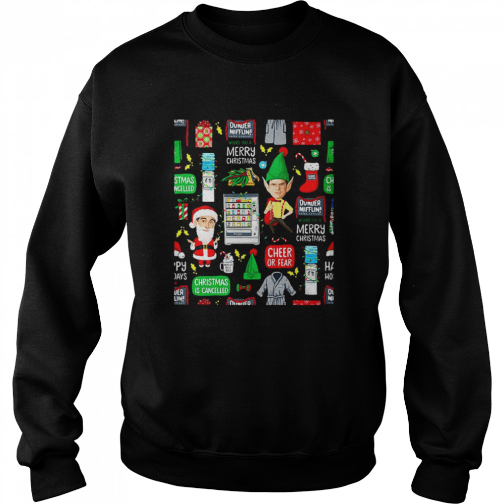 Dunder Christmas The Office Christmas Sweater T-shirt Unisex Sweatshirt