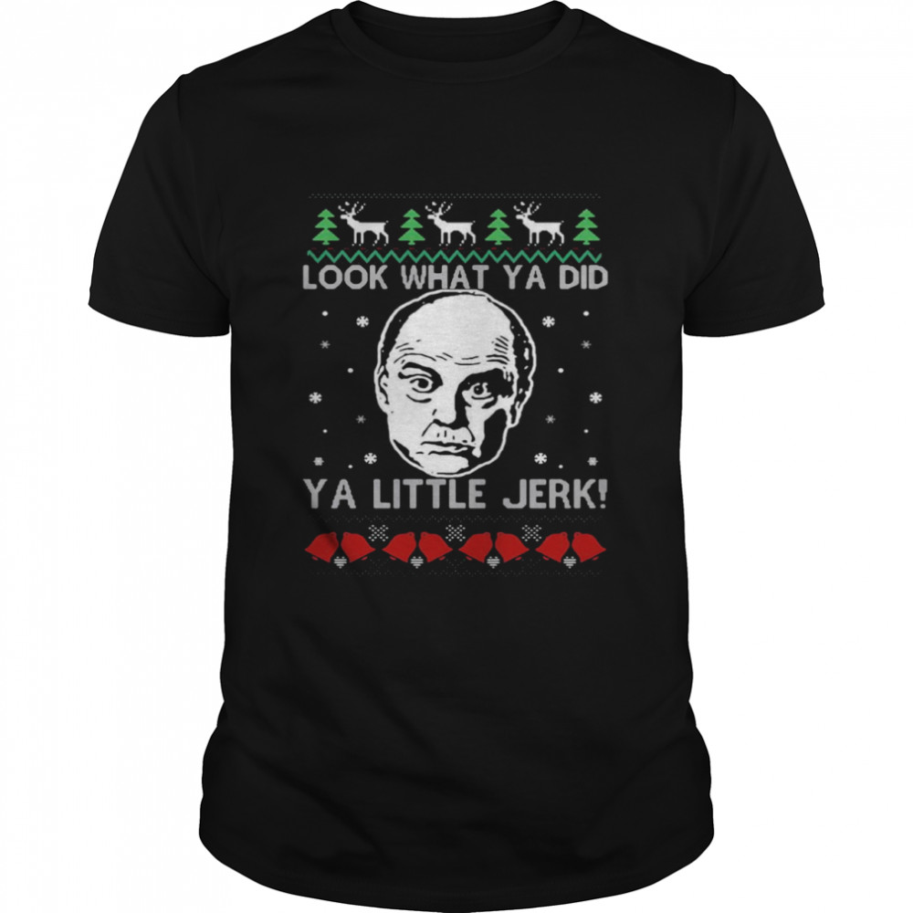 Frank McCallister Look What Ya Did Ya Little Jerk Christmas Sweater T-shirt Classic Men's T-shirt