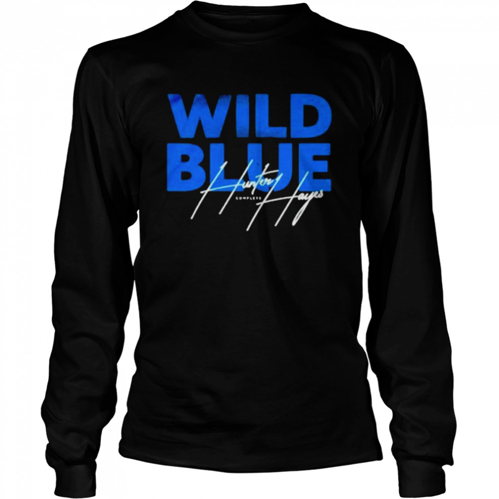 Hunter Hayes Wild Blue Signed Long Sleeved T-shirt