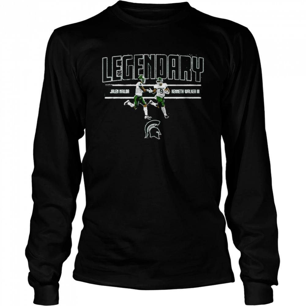 Michigan State Kenneth Walker III And Jalen Nailor  Long Sleeved T-shirt