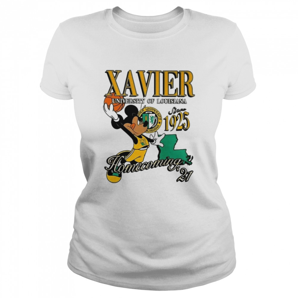 Mickey Mouse Xavier University Of Louisiana Since 1925 Homecoming 2021 Classic Women's T-shirt