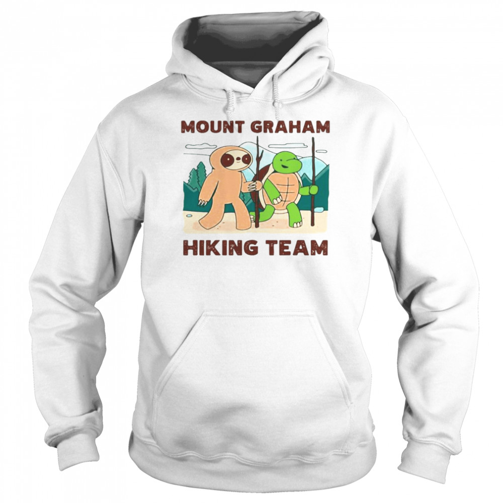 Mount Graham Hiking Team Climbing Expedition Camping Sloth T-shirt Unisex Hoodie