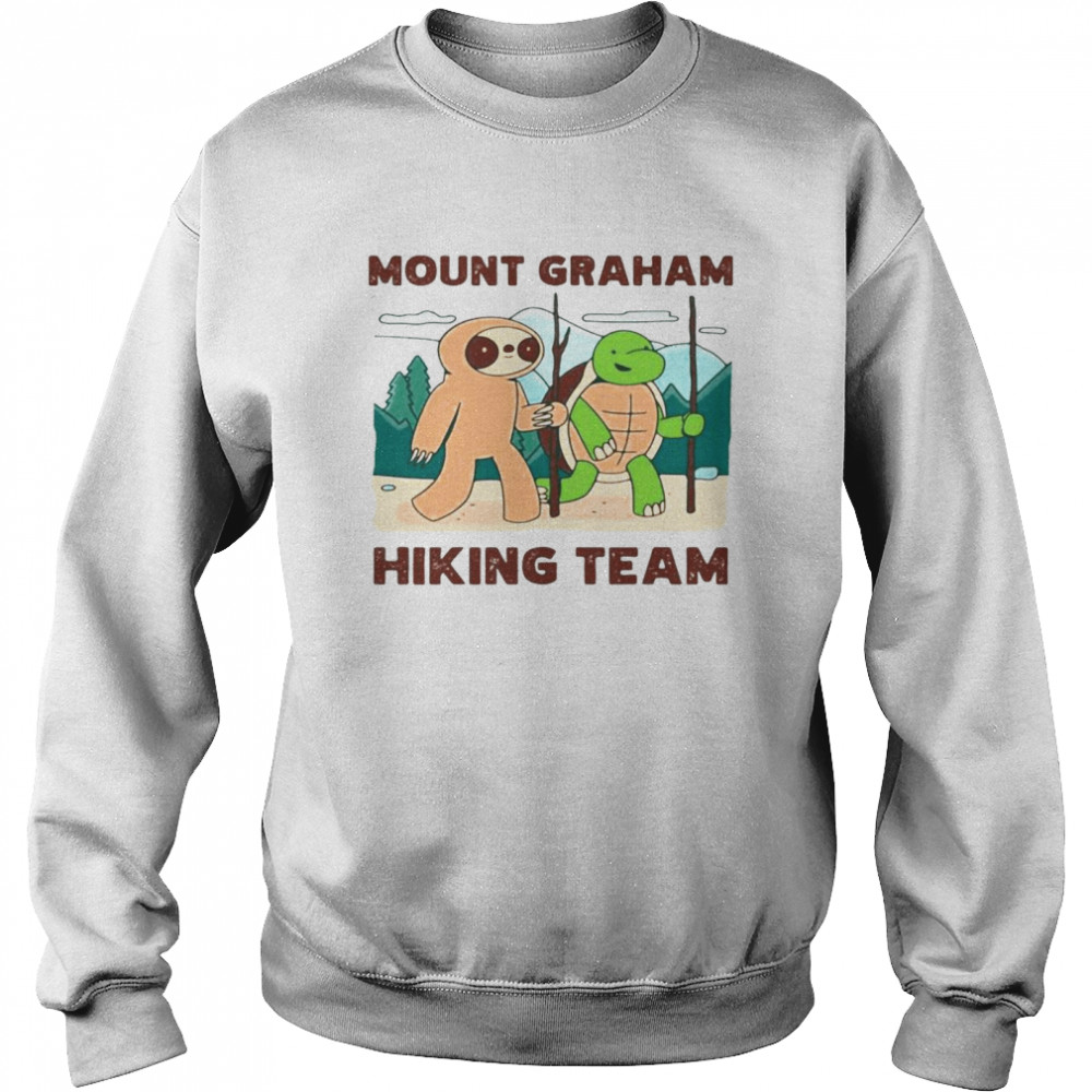 Mount Graham Hiking Team Climbing Expedition Camping Sloth T-shirt Unisex Sweatshirt