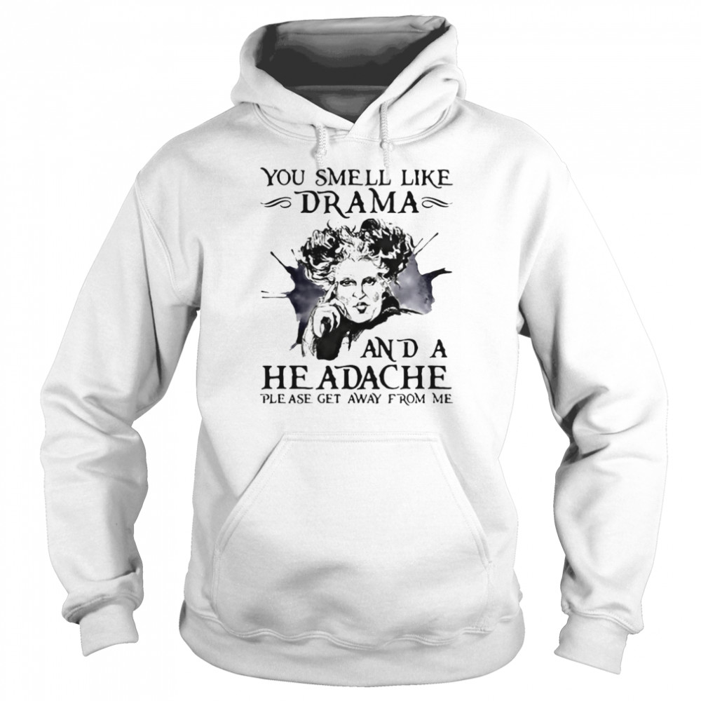 You Smell Like Drama And A Headache Please Get Away From Me T-shirt Unisex Hoodie