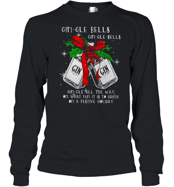 Christmas Carol Gin-Gle All the Way Men's T-Shirt 
