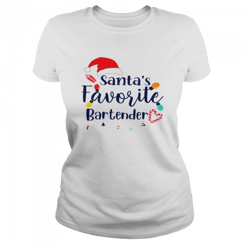 Santa’s favorite bartender shirt Classic Women's T-shirt