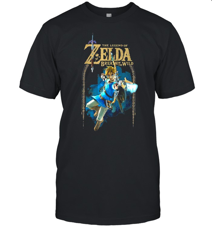 Zelda Breath Of The Wild Link Arch Shot Logo  Classic Men's T-shirt