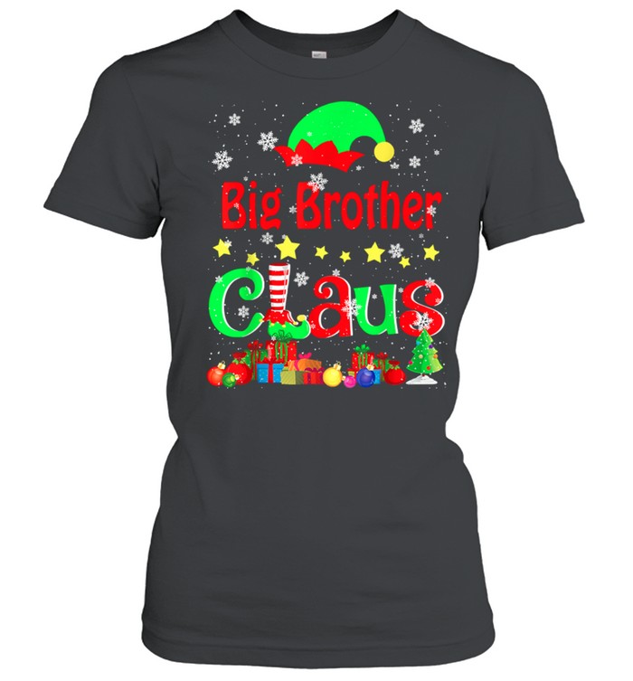 Big Brother Claus Christmas Elf Lover Matching Family T- Classic Women's T-shirt