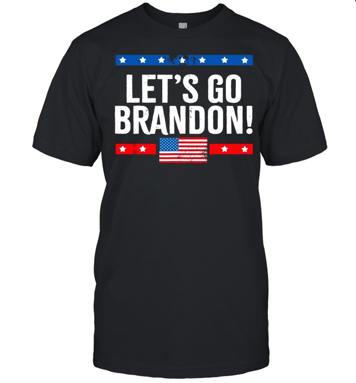 Let’s Go Brandon Conservative Anti Liberal US American Flag Shirt