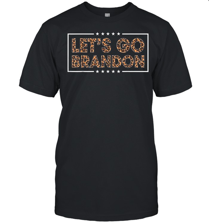 Let’s Go Brandon Conservative Leopard Print Girls  Classic Men's T-shirt
