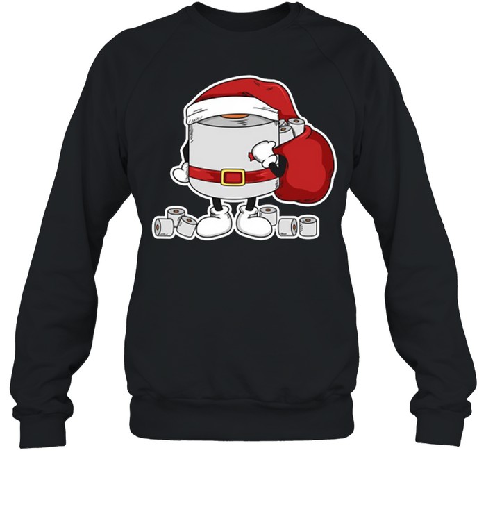 Santa toilet paper shirt Unisex Sweatshirt