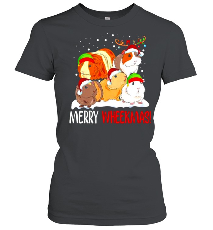 guinea pig Christmas meery wheekmas shirt Classic Women's T-shirt