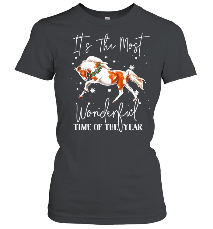 Horse It’s The Most Wonderful Time Of The Year T-shirt Classic Women's T-shirt