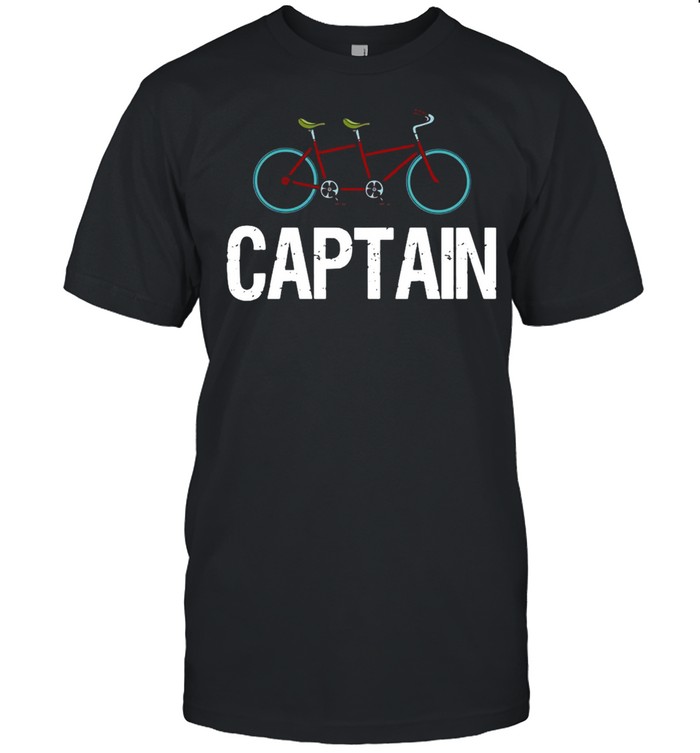Tandem Bike Captain Bicycle Cycling T-shirt