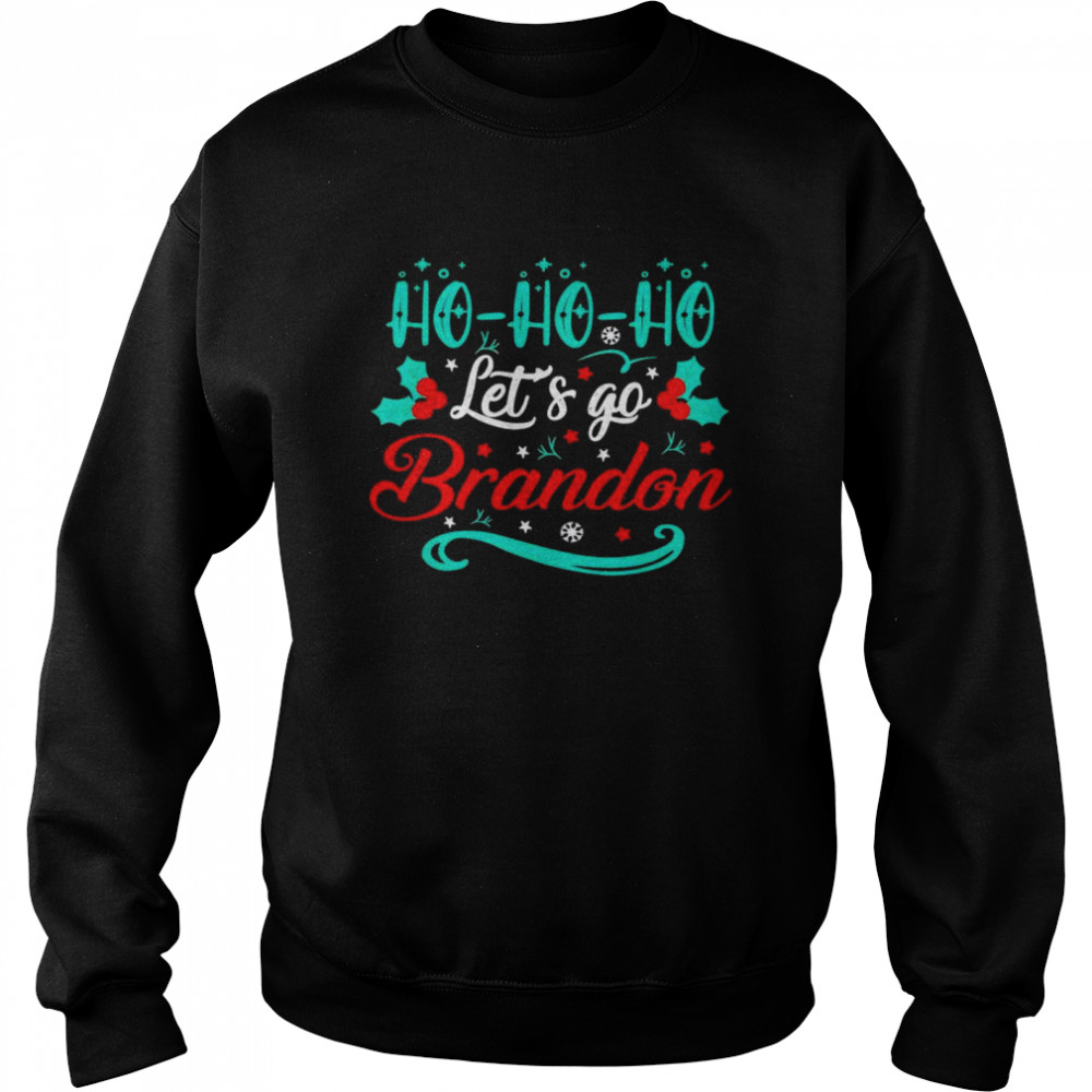 Official ho Ho Ho let’s go Brandon Christmas sweater Unisex Sweatshirt