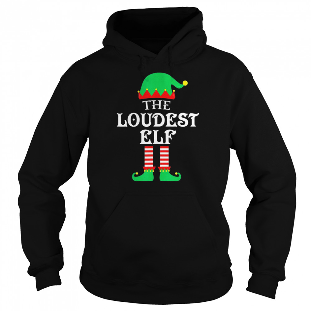 The Loudest ELF Christmas Pajama Unisex Hoodie