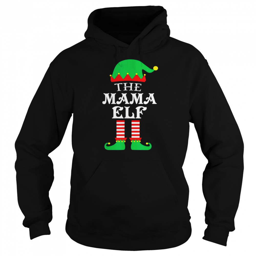 The Mama Elf Christmas Pajama Unisex Hoodie