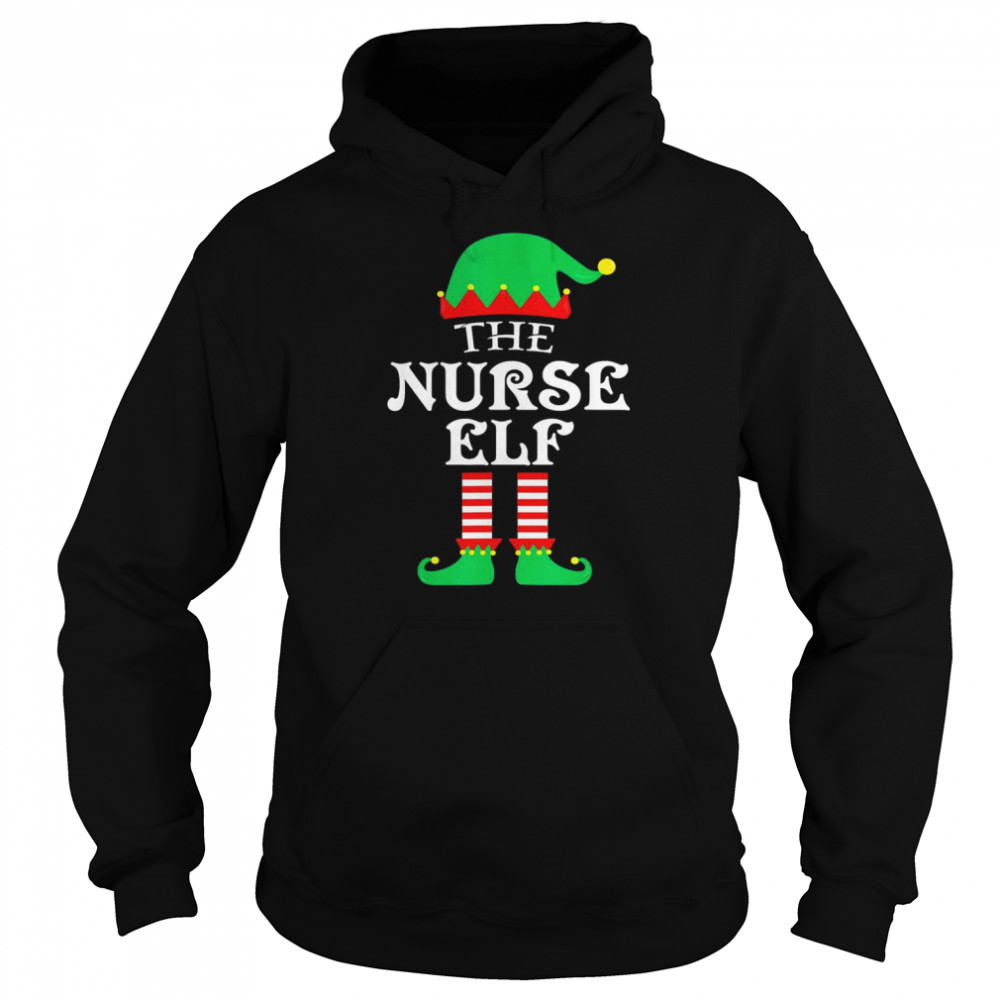 The Nurse ELF Christmas Pajama Unisex Hoodie