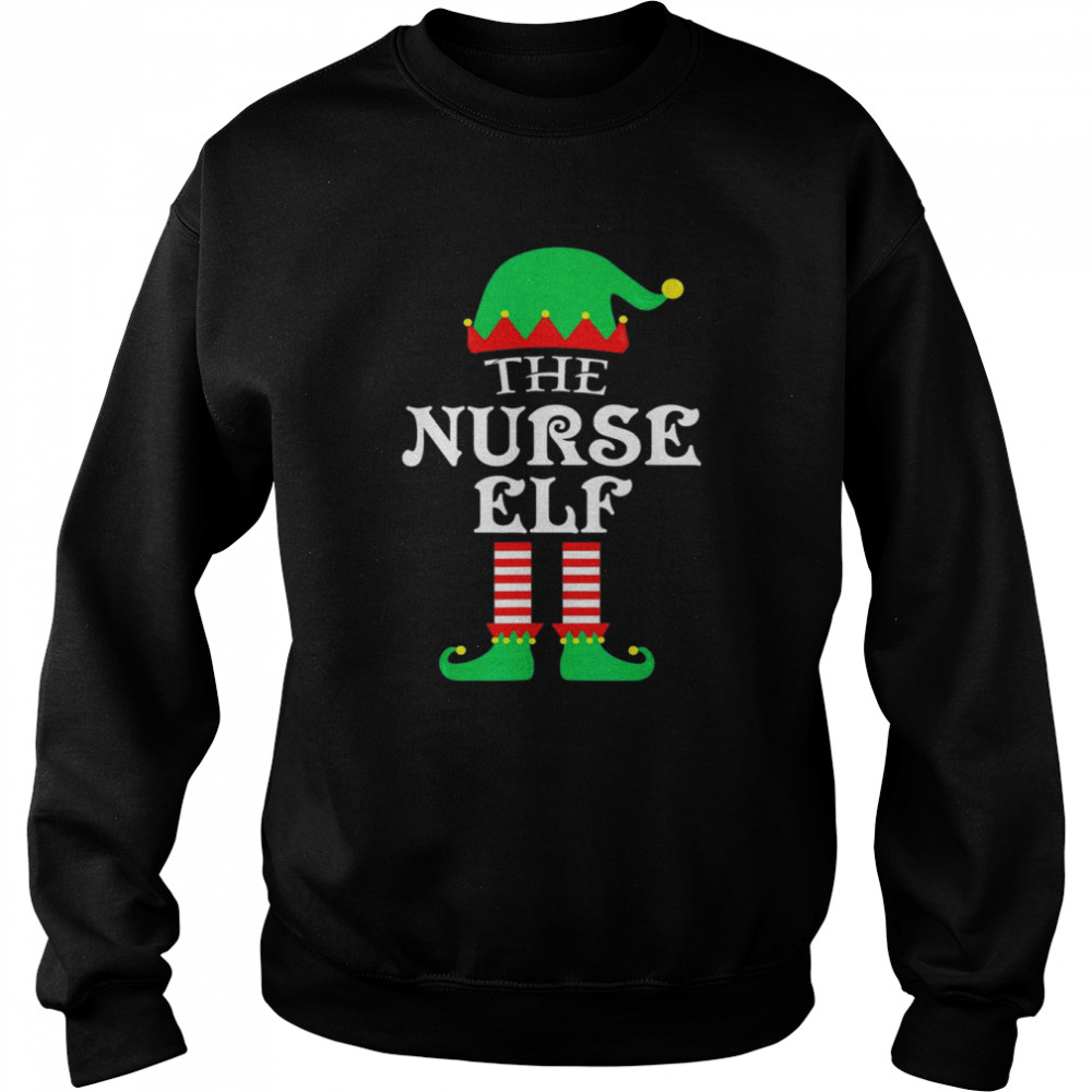 The Nurse ELF Christmas Pajama Unisex Sweatshirt