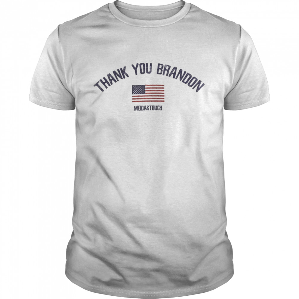 American Flag Thank You Brandon Meidastouch T-shirt Classic Men's T-shirt