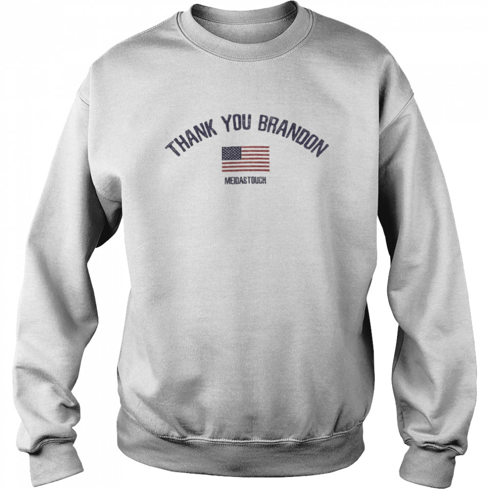 commit carefully T American Flag Thank You Brandon Meidastouch T-shirt - T Shirt Classic