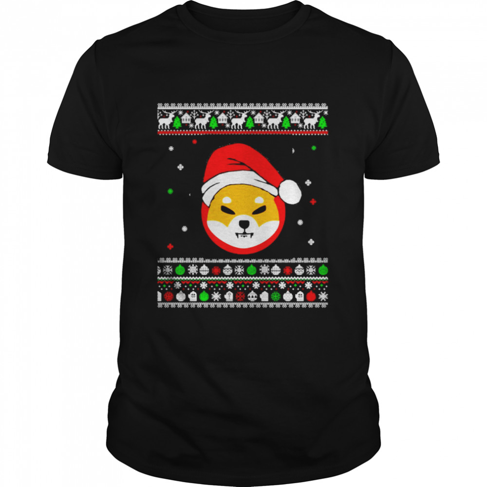 Shiba Inu Crypto Ugly Christmas tshirt
