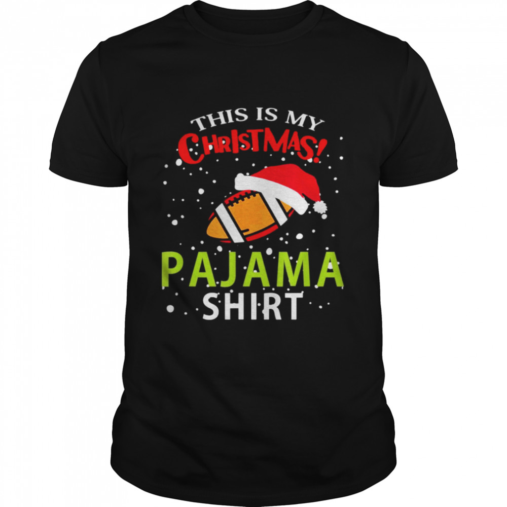 This is my christmas pajama Football xmas shirt Classic Men's T-shirt