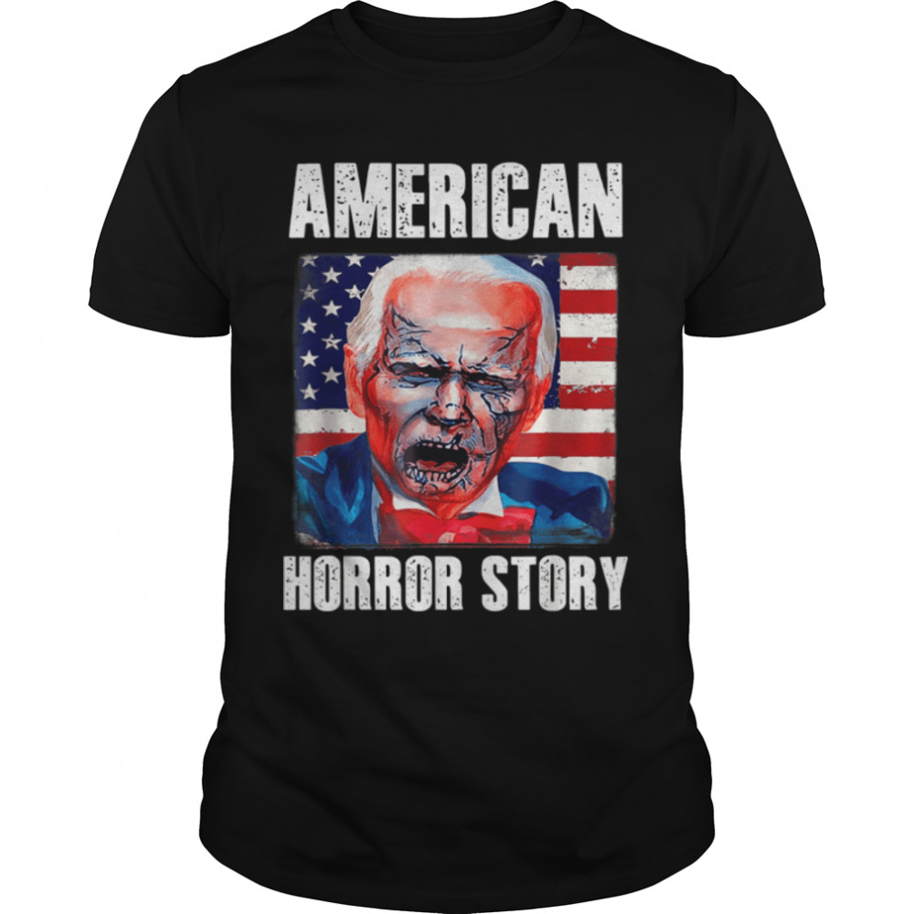 Anti-Joe Biden Horror American Zombie Story Funny Halloween T- B09K599QXR Classic Men's T-shirt