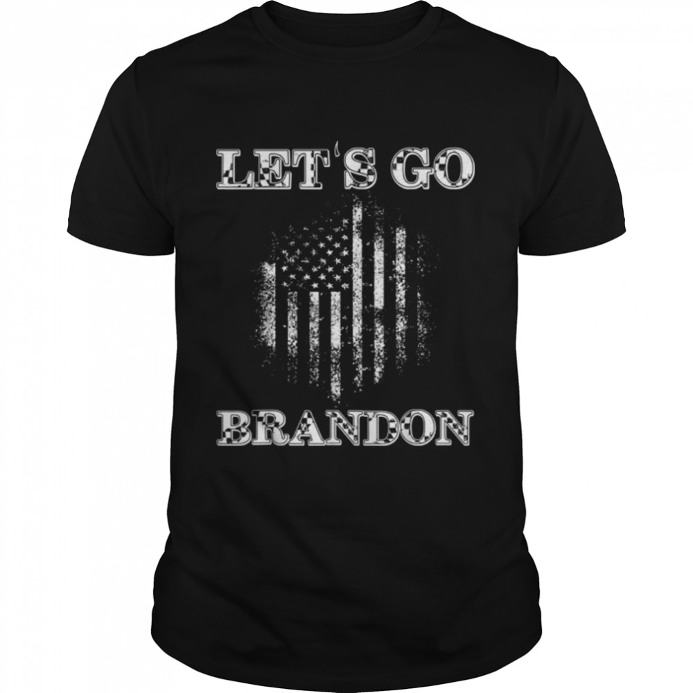 Let’s Go Brandon Funny Anti Biden US Flag Political Gift T-Shirt B09JW679RZ