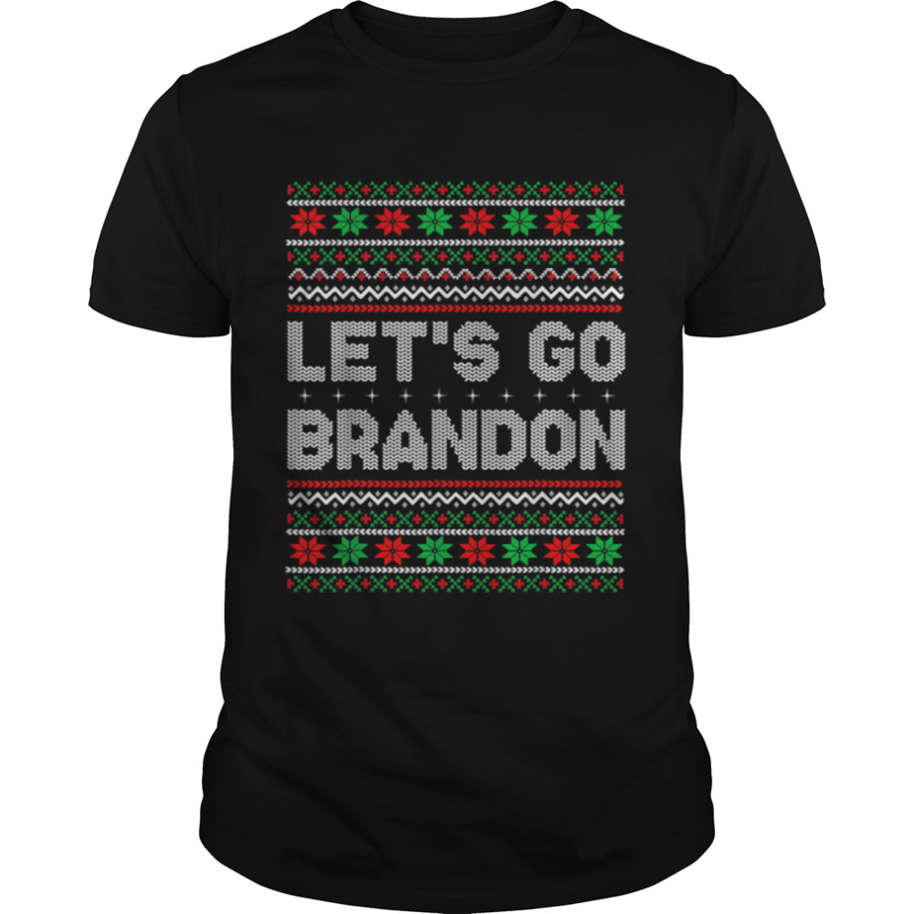Let’s Go Brandon Impeach Biden Liberal Chant Ugly Christmas T-Shirt B09K63MBJL